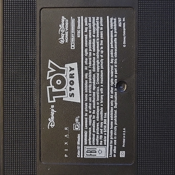 Walt Disney Pixar Toy Story VHS Tape - Picture 1 of 6